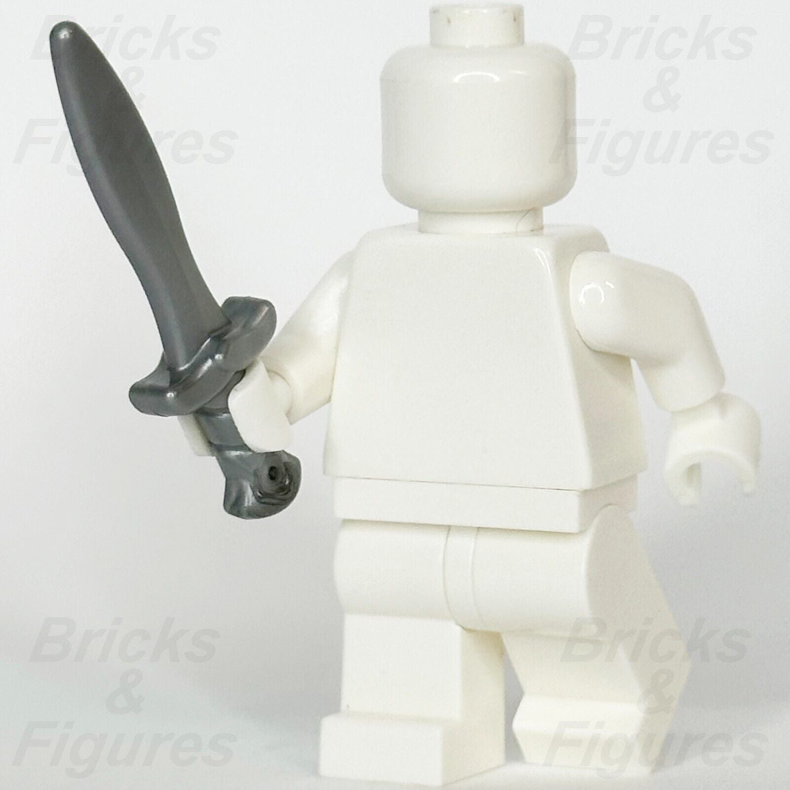 LEGO Sting Sword Minifigure Weapon Part Frodo Shortsword Flat Silver 10316 2674a - Bricks & Figures