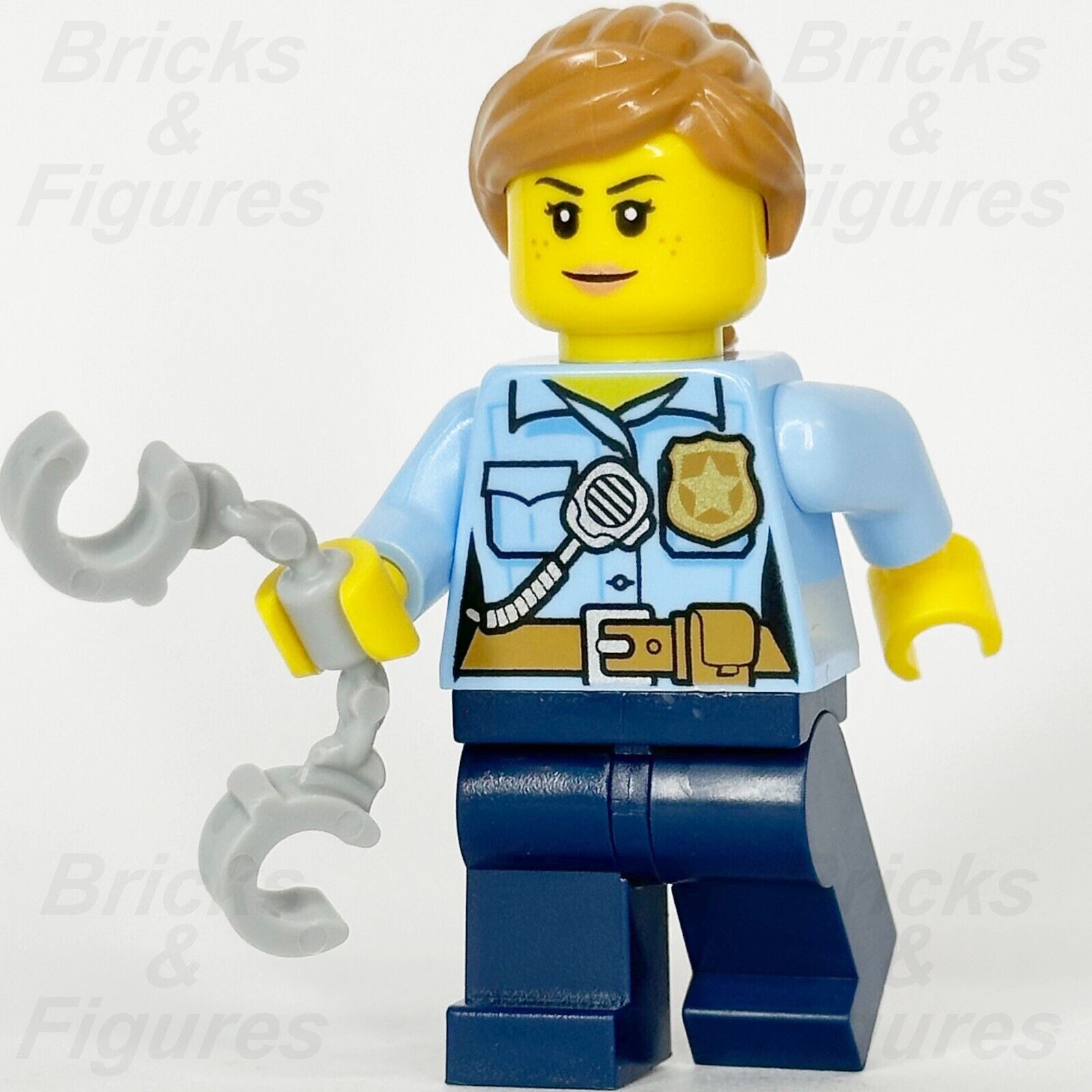 LEGO City Police Officer Female Minifigure Handcuffs Badge Radio 60314 cty1384