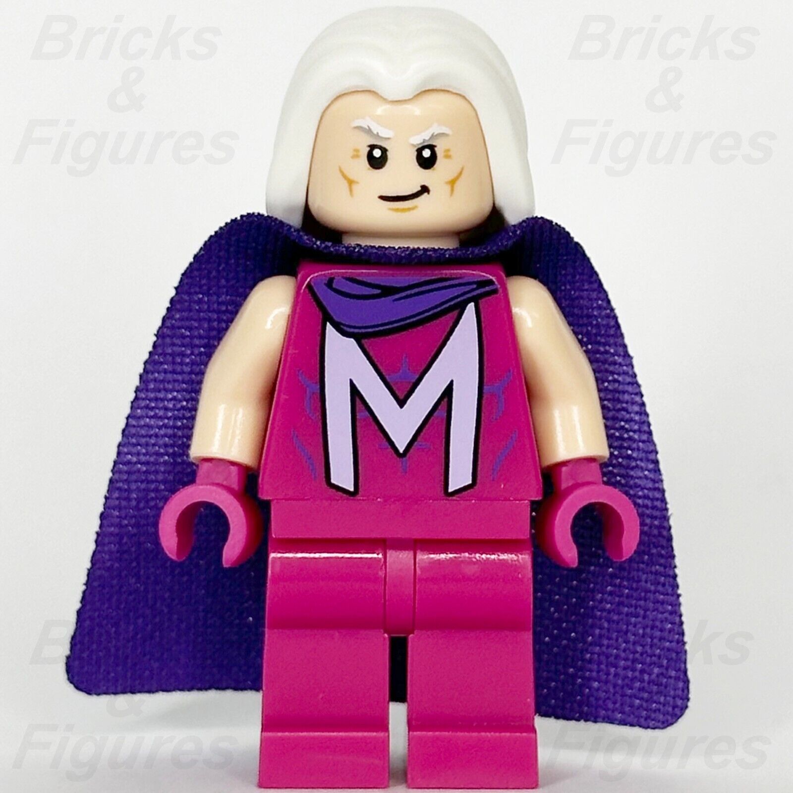 LEGO Super Heroes Magneto Minifigure X-Men Magenta Outfit Marvel 76281 sh0940