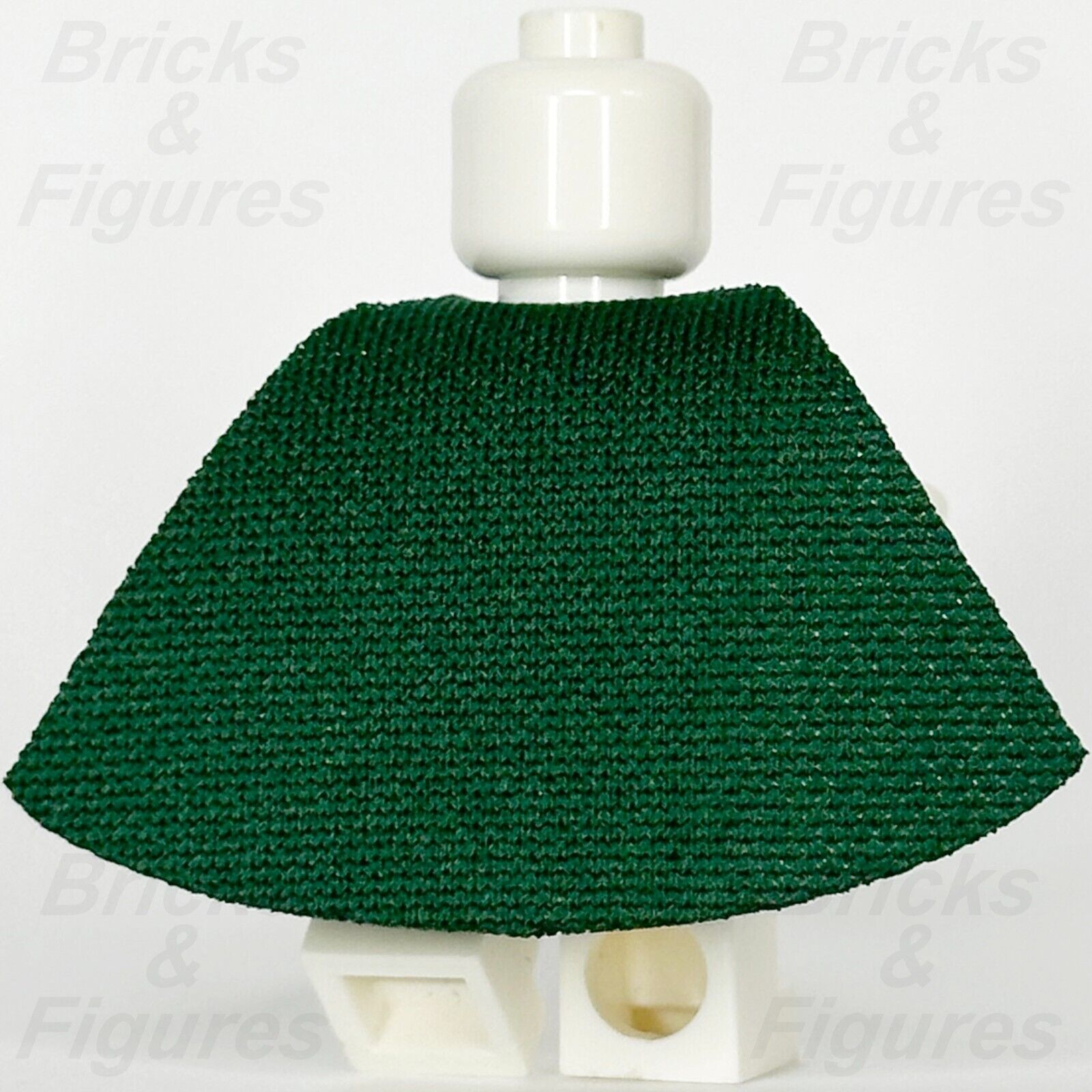 LEGO Minifigure Cape Cloth Part Dark Green Spongy Body Wear Robe 101658 - Bricks & Figures