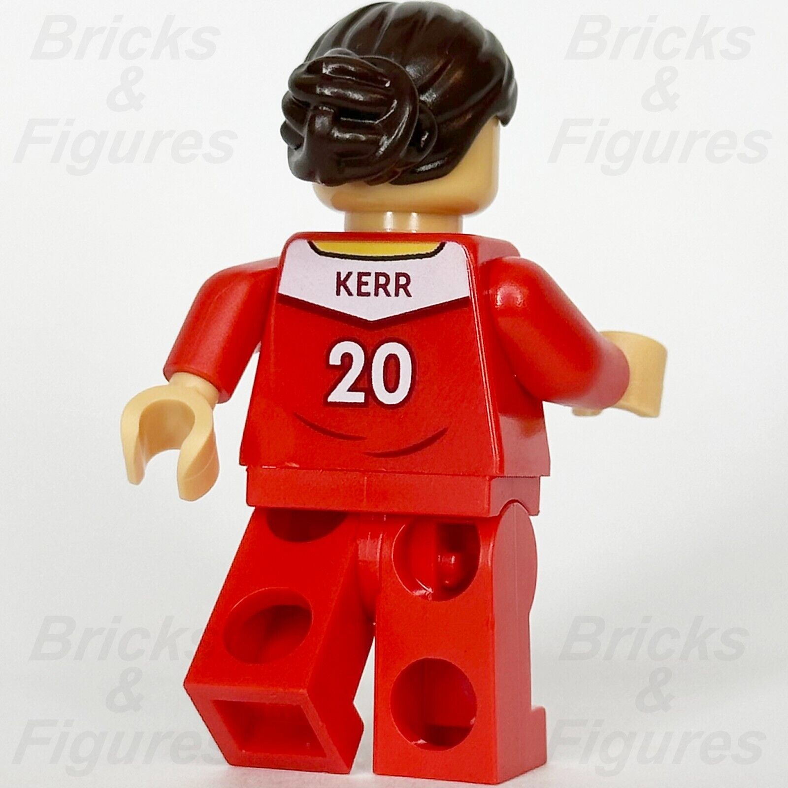 LEGO Sports Samantha Kerr Minifigure Sam Red Soccer Uniform Athlete 40634 soc155 - Bricks & Figures