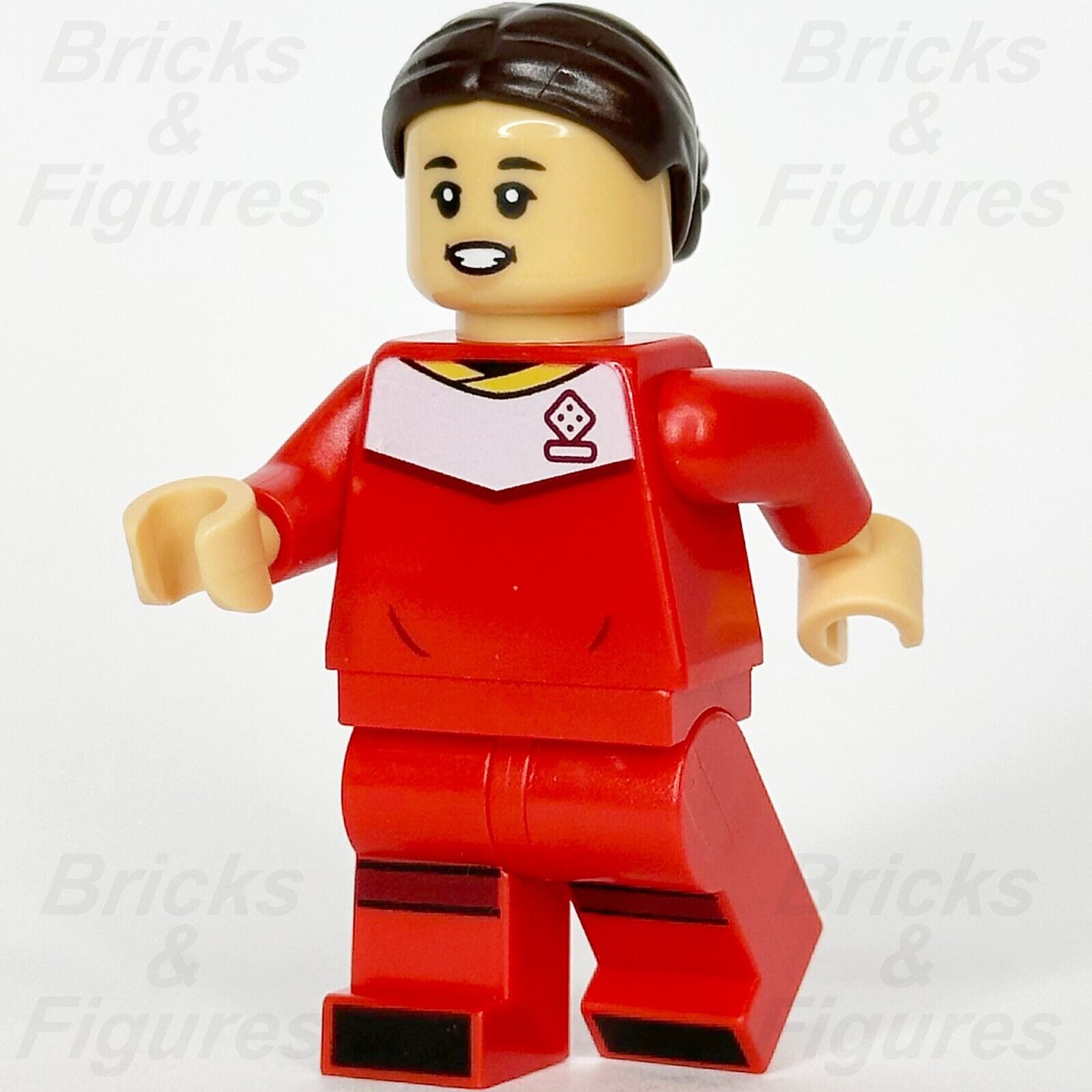 LEGO Sports Samantha Kerr Minifigure Sam Red Soccer Uniform Athlete 40634 soc155 - Bricks & Figures