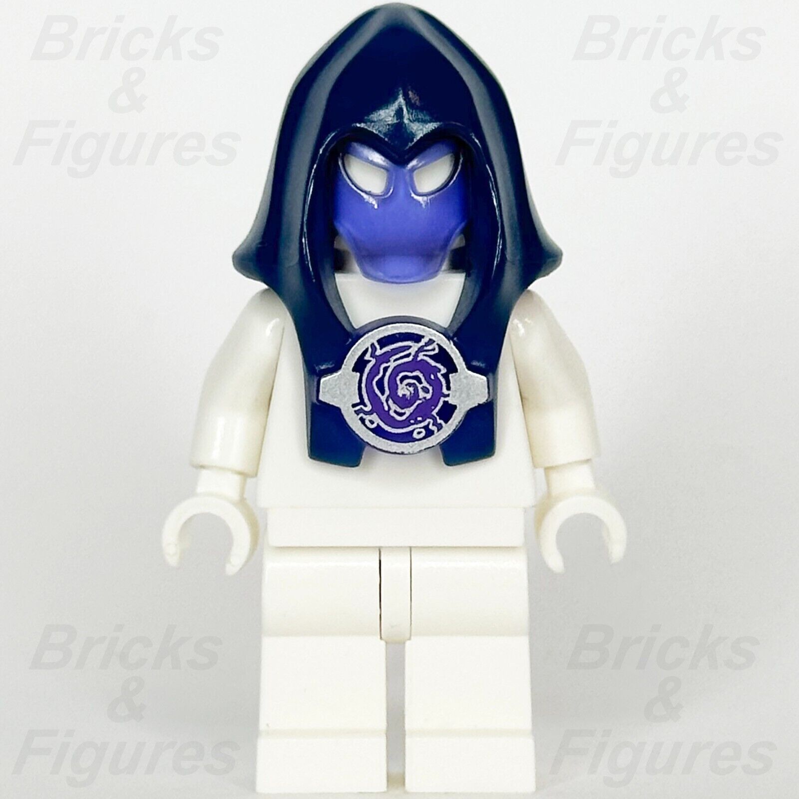 LEGO Ultra Agents AntiMatter Hood Minifigure Headgear Part Dark Blue 18731pb01 - Bricks & Figures