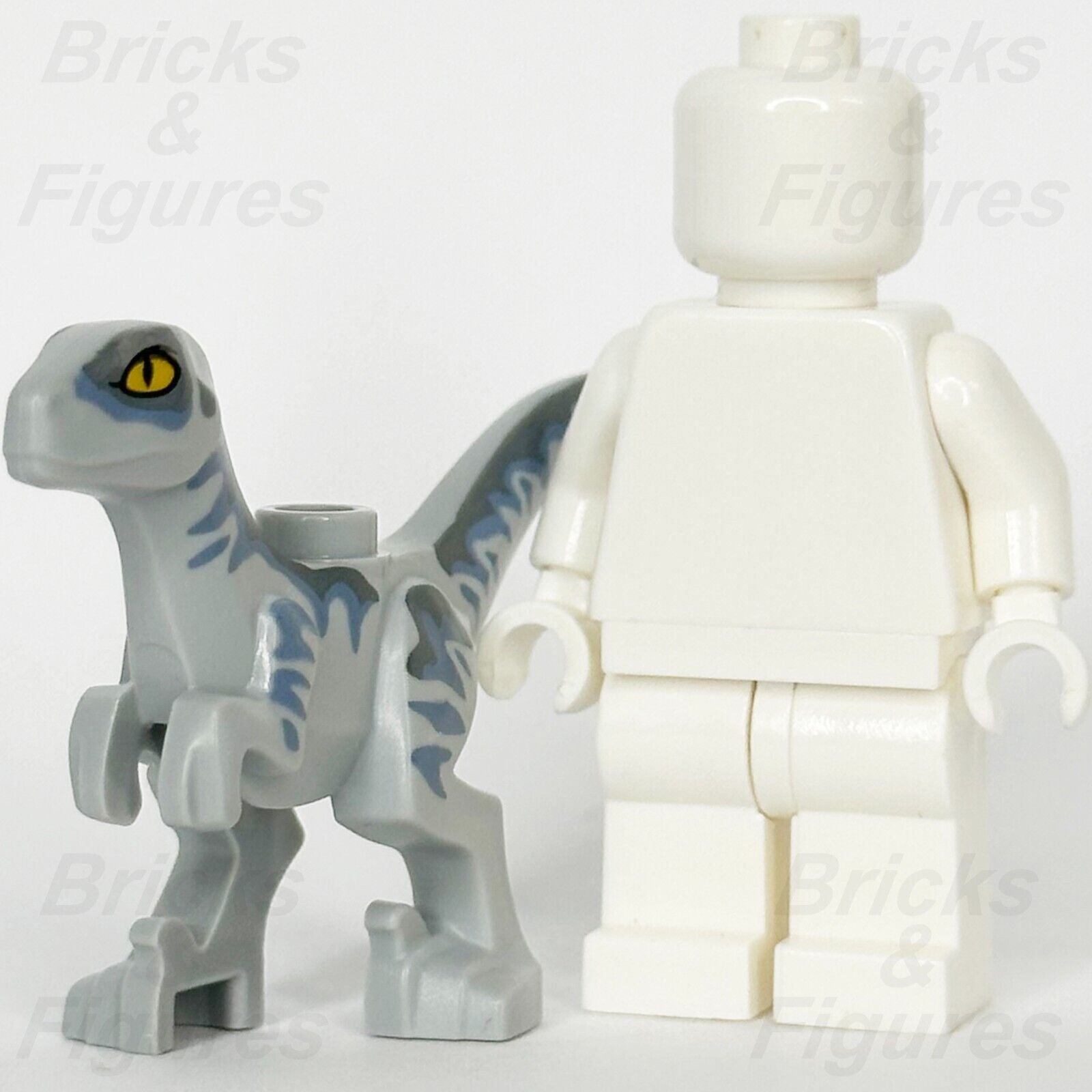 LEGO Jurassic World Baby Raptor Dinosaur Minifigure Part Grey & Blue 76963 76965