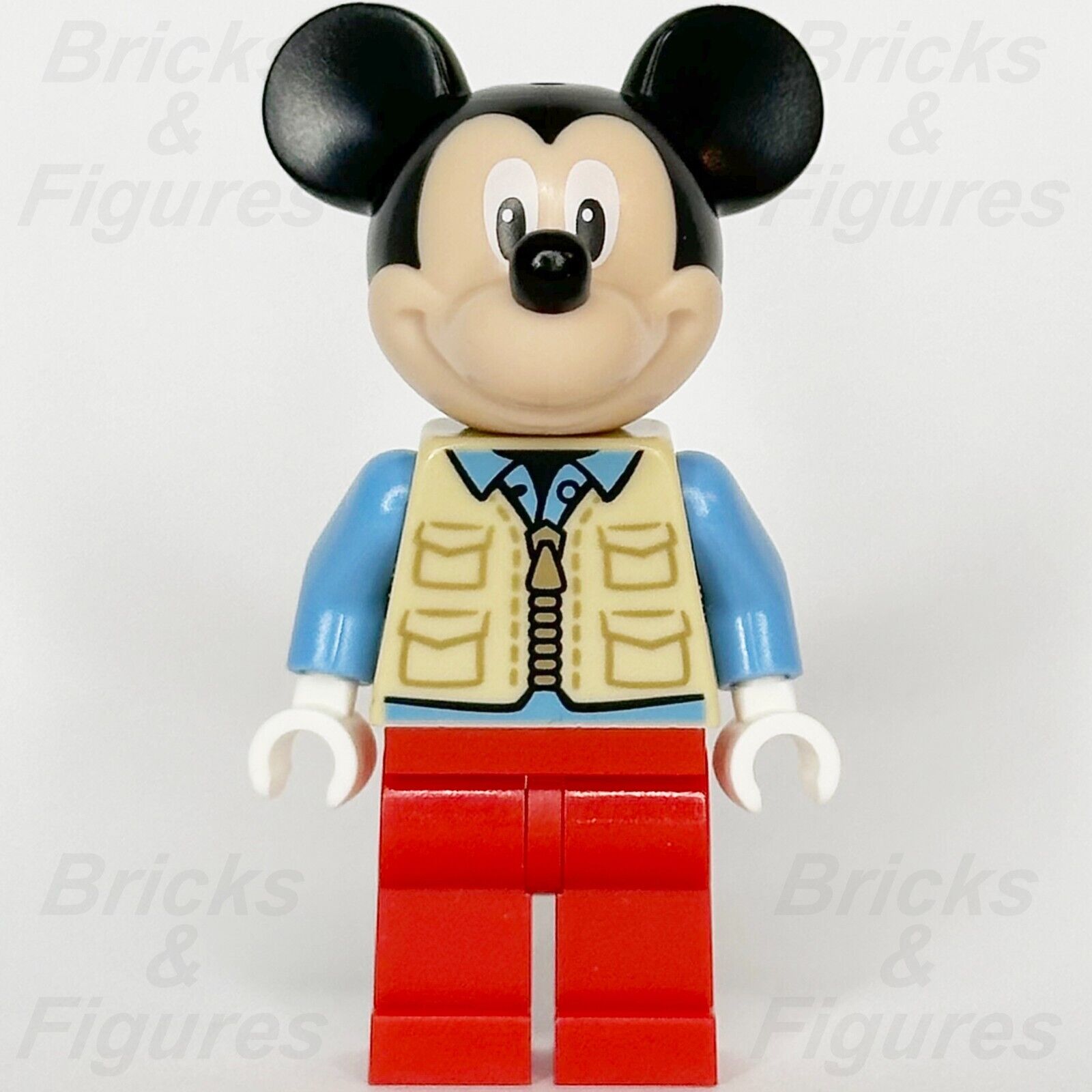 LEGO Disney Mickey Mouse Minifigure Mickey and Friends Tan Vest 10777 dis072 - Bricks & Figures