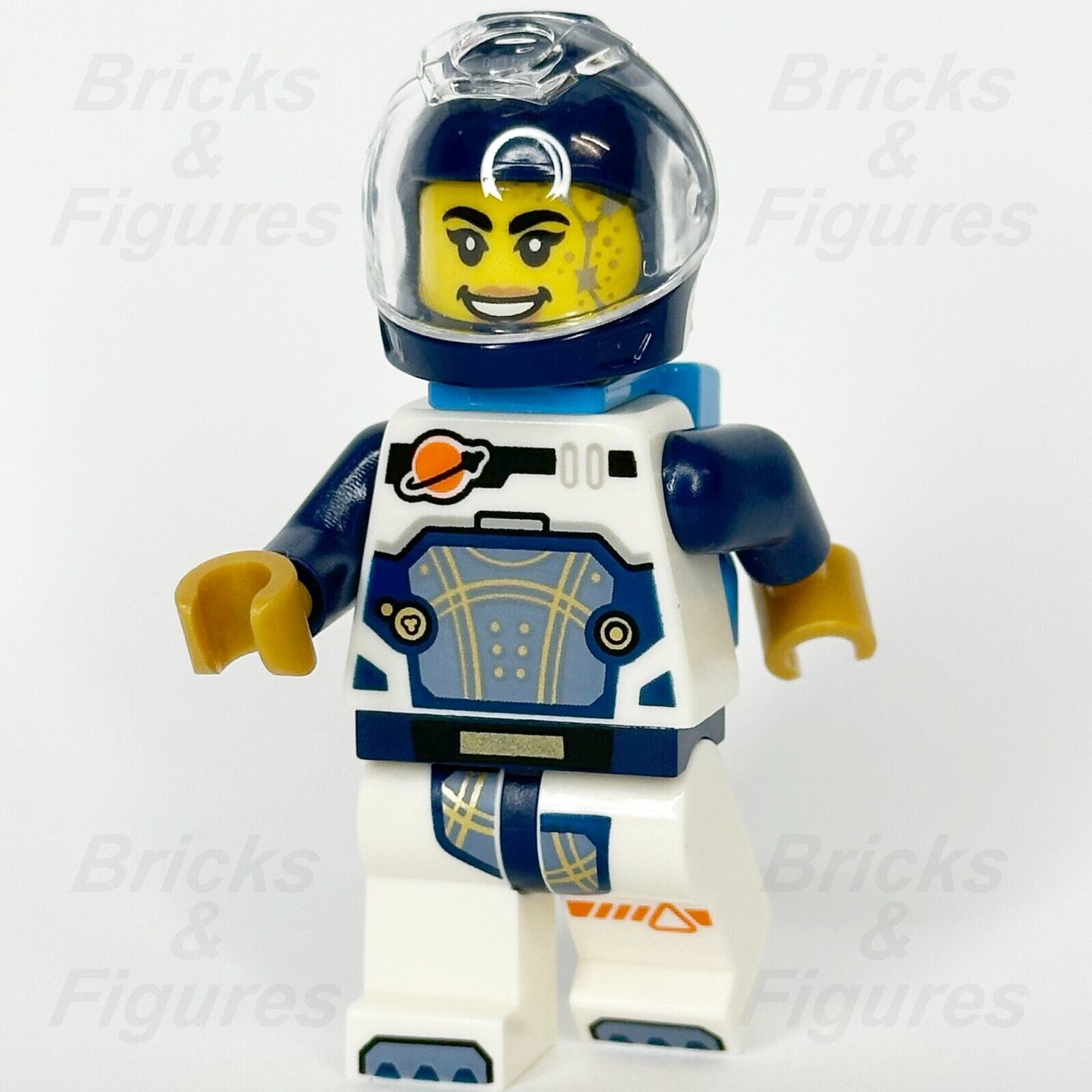 LEGO City Astronaut Female Minifigure Dark Blue Helmet 60441 60430 60439 cty1692 - Bricks & Figures