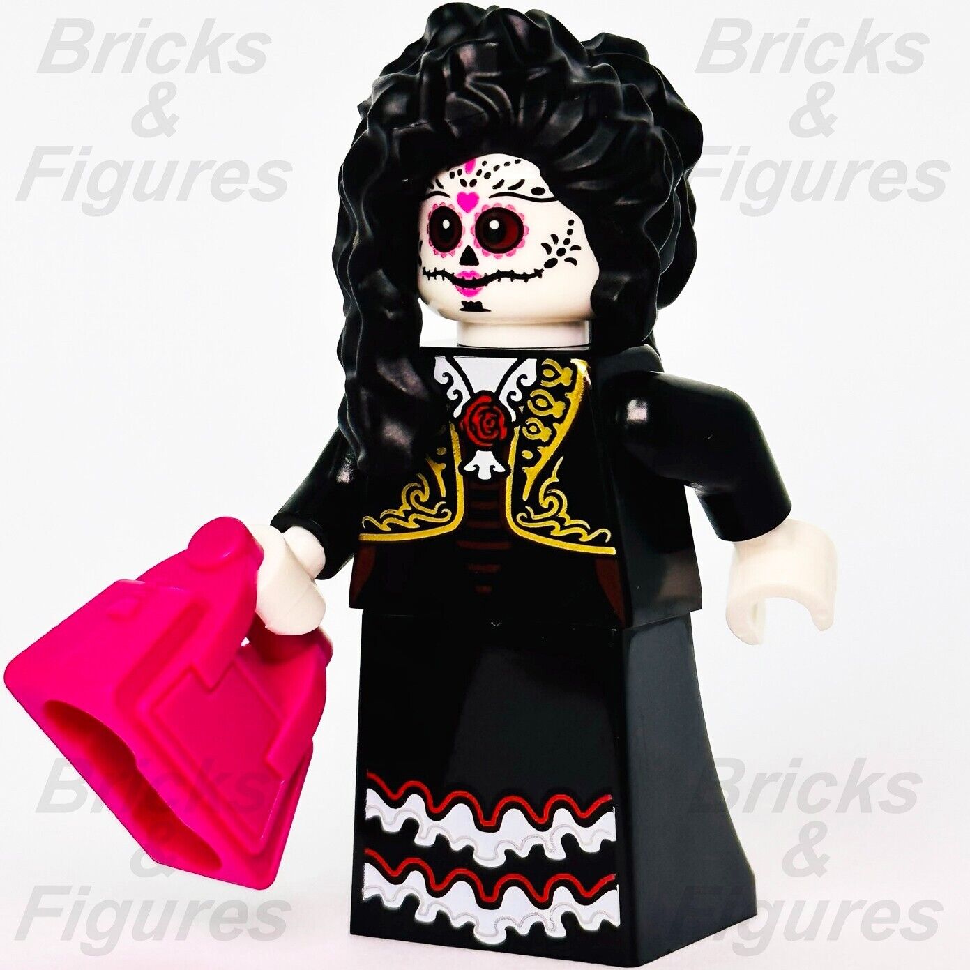 LEGO La Catrina Build-A-Minifigure w/ Pink Handbag BAM 2022 Halloween hol304 - Bricks & Figures