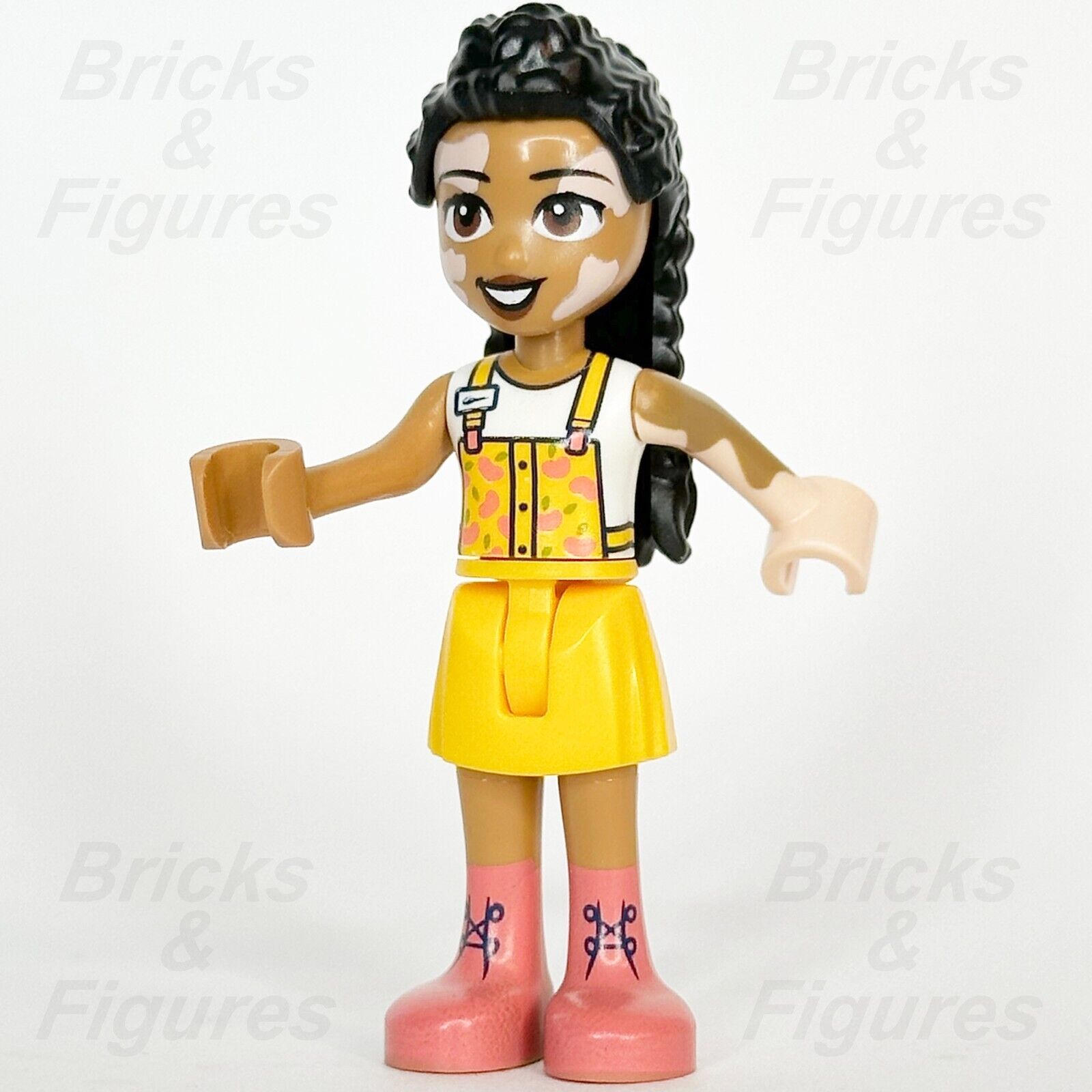 LEGO Friends Jordin Minifigure Light Orange Jumper Coral Boots 41729 frnd578 - Bricks & Figures