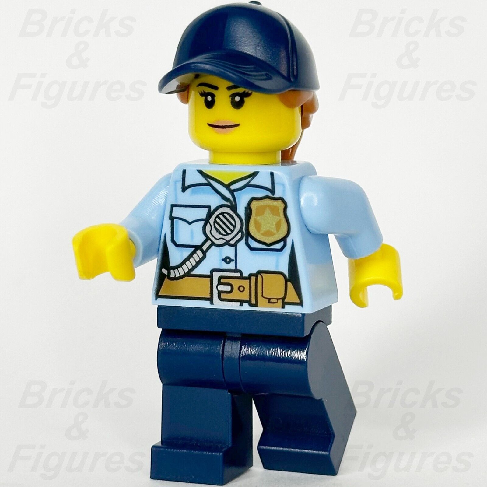 LEGO ポリスシティ 女性警官 ミニフィギュア ブルーキャップ ポニーテール 60317 60209 cty0992