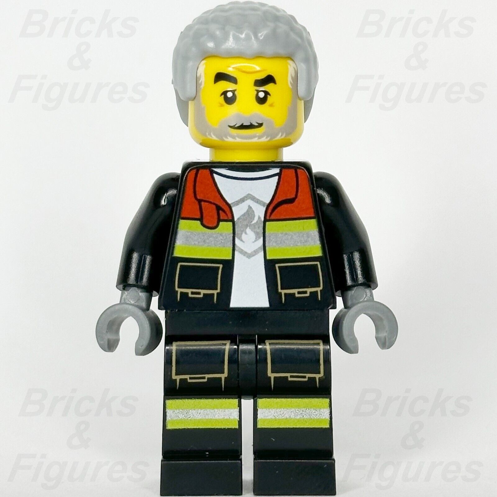 LEGO City Firefighter Minifigure Fire Firefighting Uniform Male 60414 cty1716