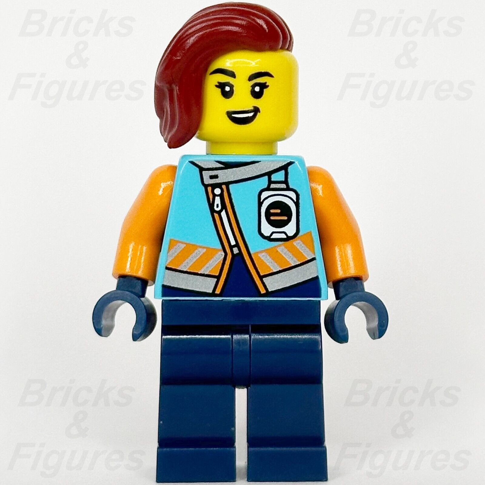 LEGO City Arctic Explorer Minifigure Town Female Dark Red Hair 60379 cty1657 - Bricks & Figures