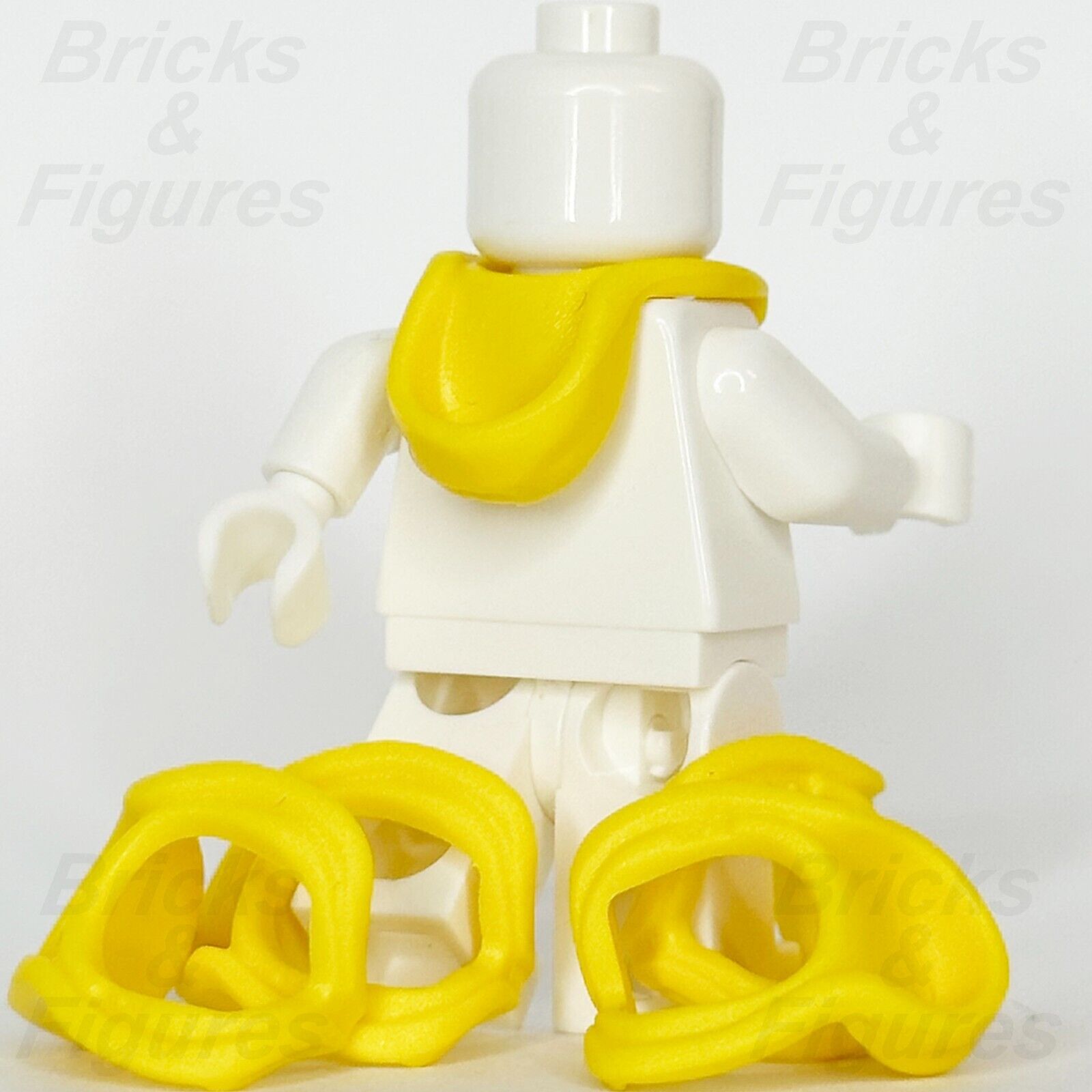 LEGO Yellow Hood Folded Down Minifigure Part Body Wear Neck 15428 76416 x 5 - Bricks & Figures