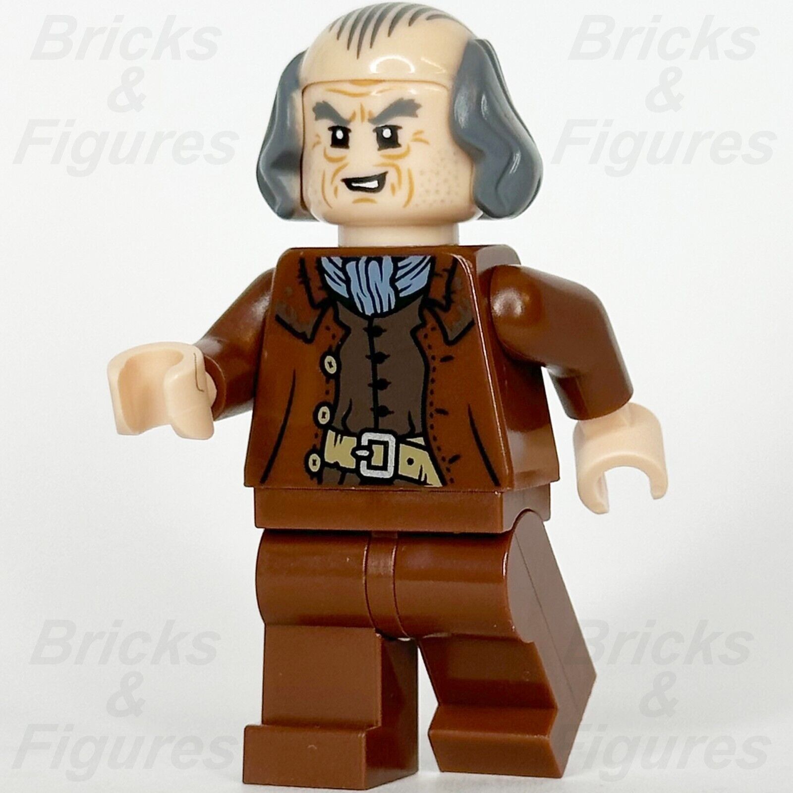 LEGO Harry Potter Argus Filch Minifigure Hogwarts Caretaker Bald 76430 hp478 - Bricks & Figures