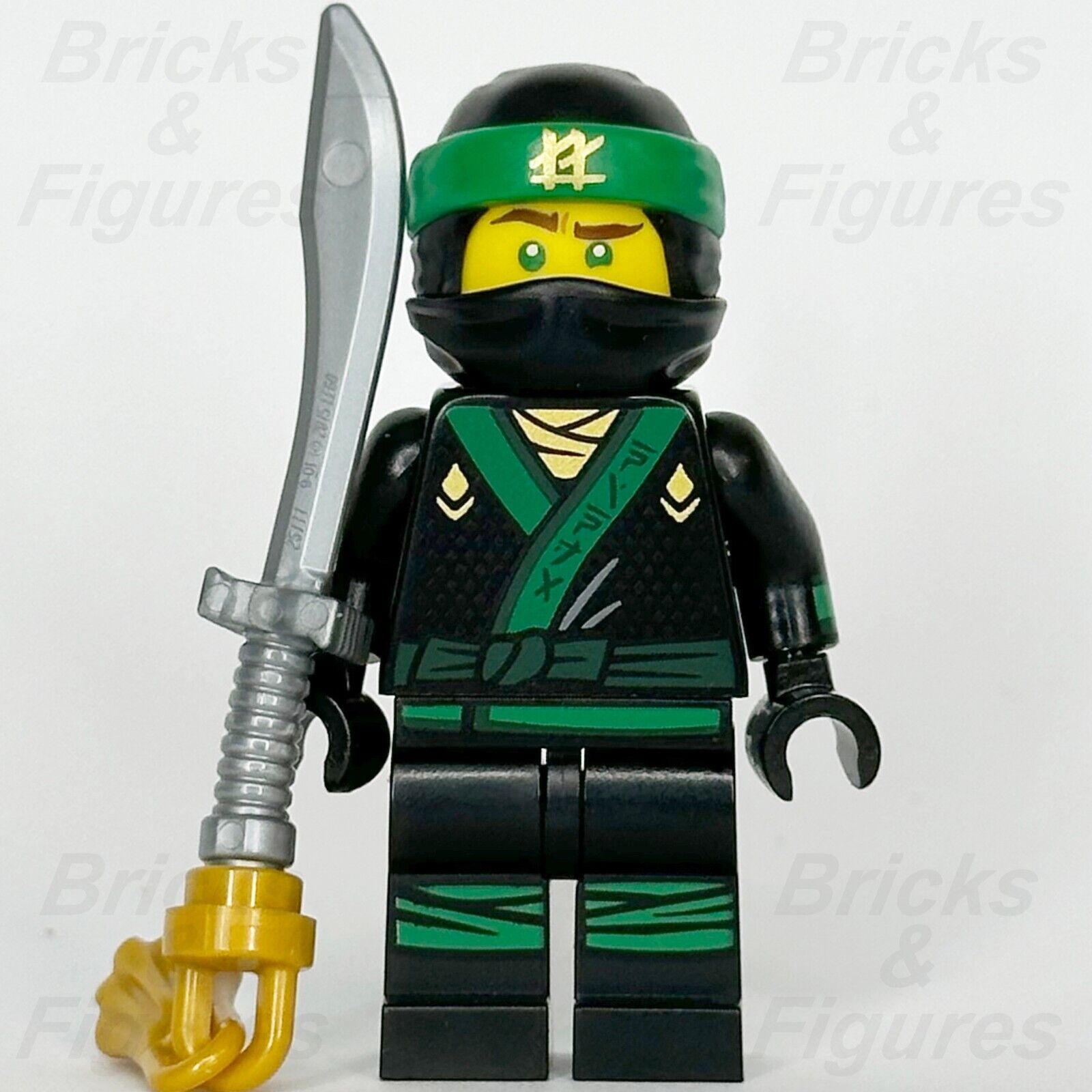 LEGO Ninjago Lloyd Garmadon Minifigure Movie Green Ninja with Sword Only 71019 - Bricks & Figures