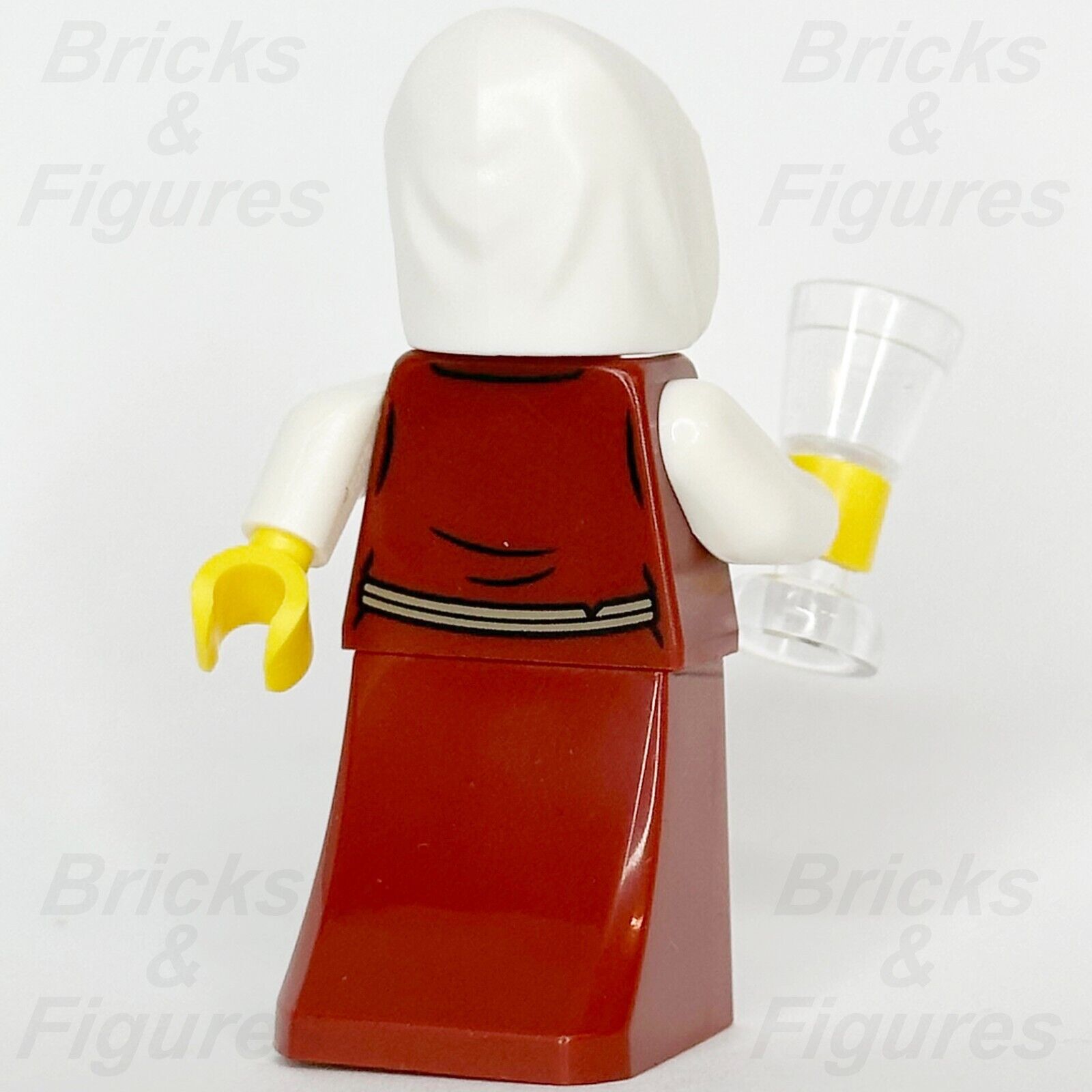 LEGO Castle Innkeeper Minifigure Female Dark Red Dress White Hood 10332 cas586 - Bricks & Figures