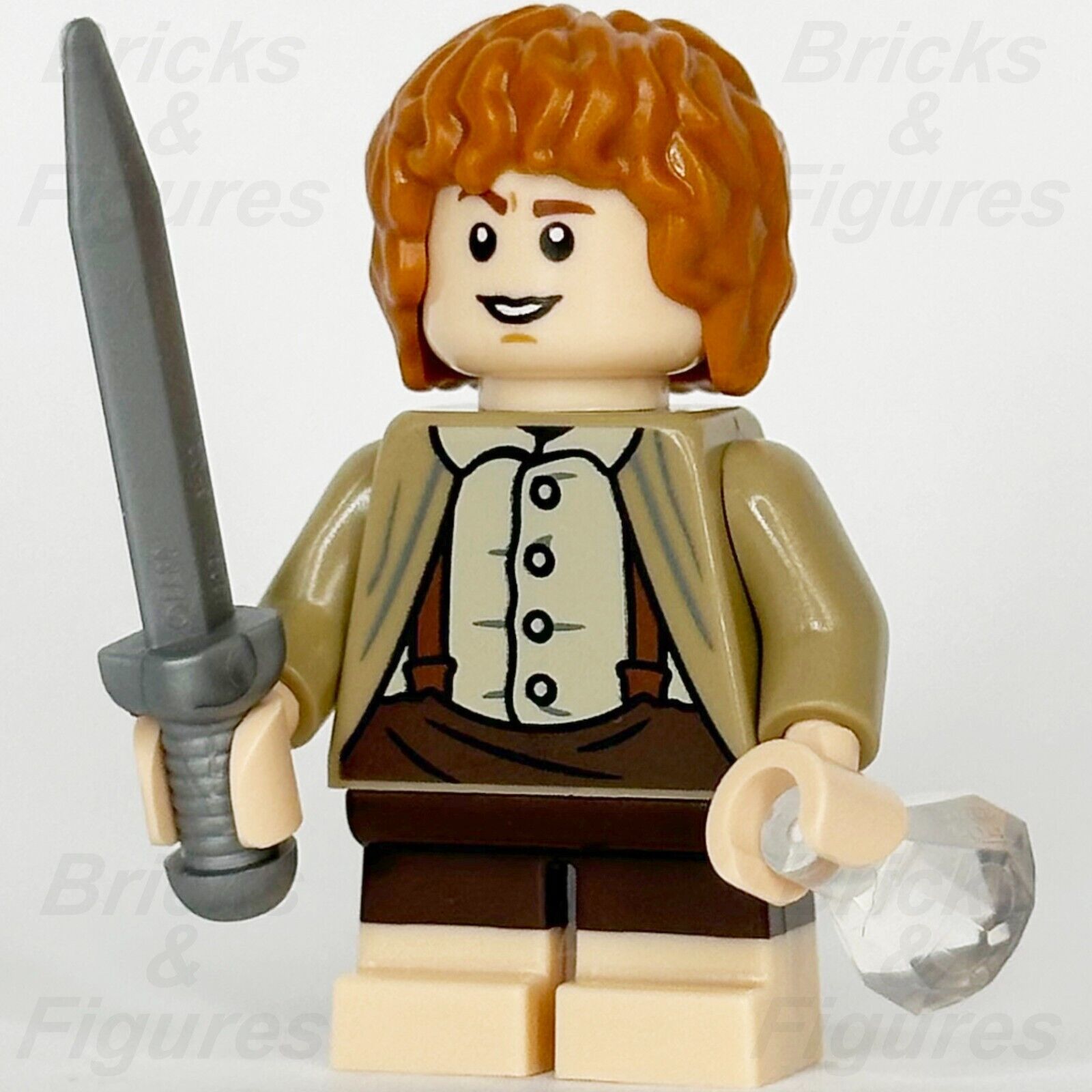 LEGO The Lord of the Rings Samwise Gamgee Minifigure (Sam) Hobbit 10333 lor132 - Bricks & Figures