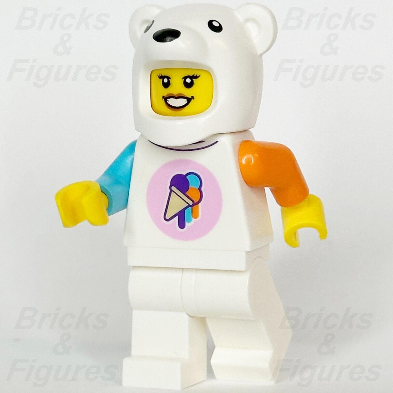 LEGO City Ice-Cream Shop Vendor Minifigure Polar Bear Suit Female 60363 cty1617 - Bricks & Figures