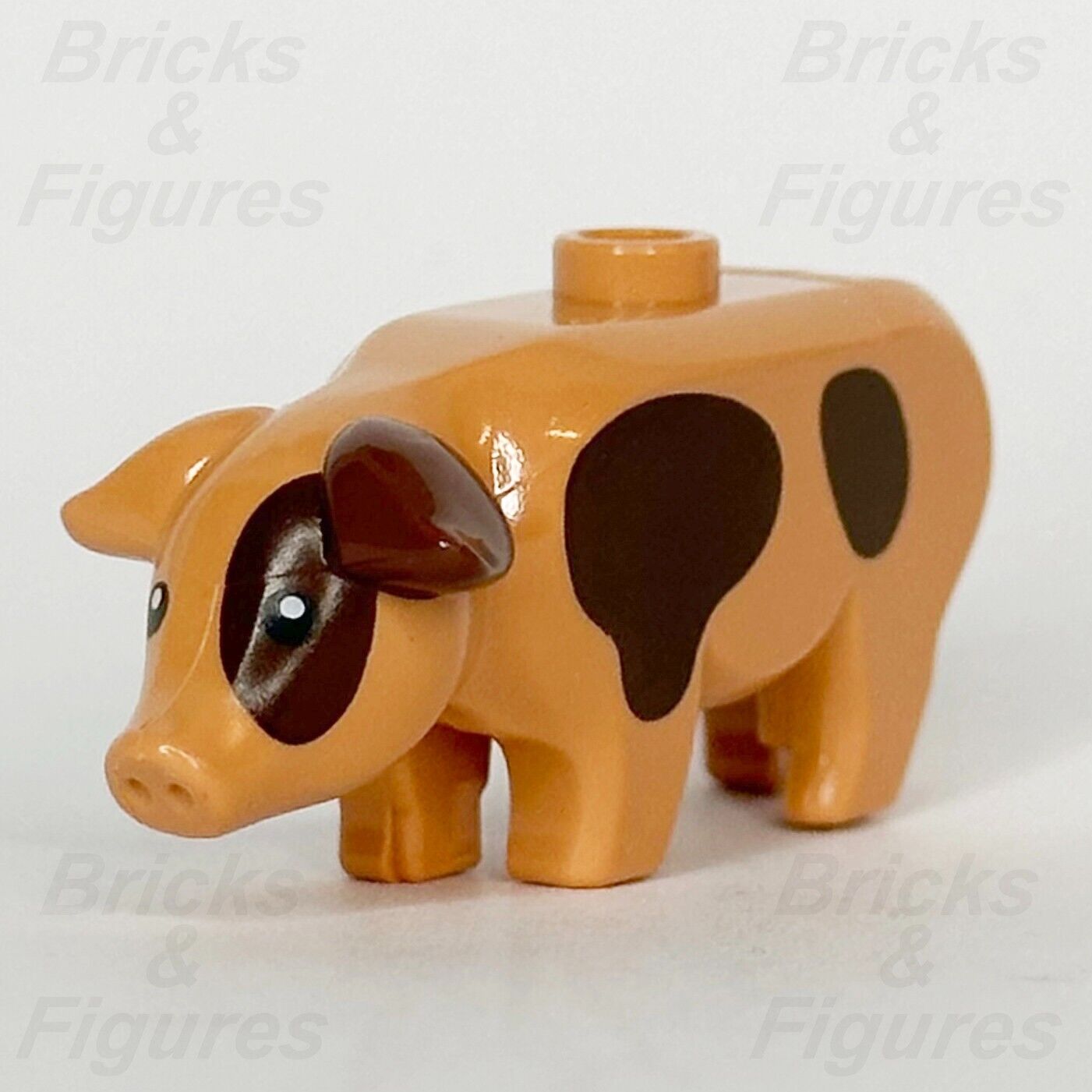 LEGO Pig Animal Minifigure Part Collectible Series 15 Spots Farm col15 87621pb03 - Bricks & Figures