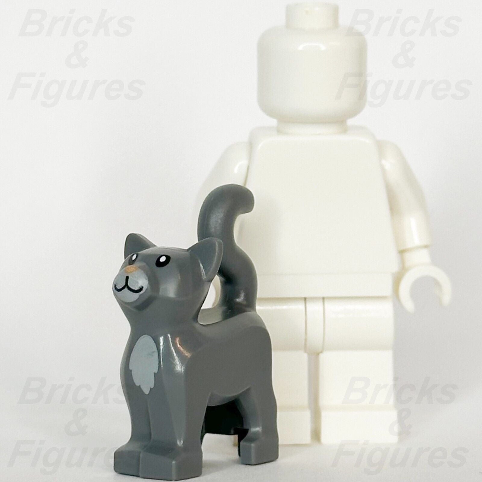 LEGO シティ ダークブルーグレー 猫 動物 ミニフィギュア パーツ ヌガー 鼻 60382 40608