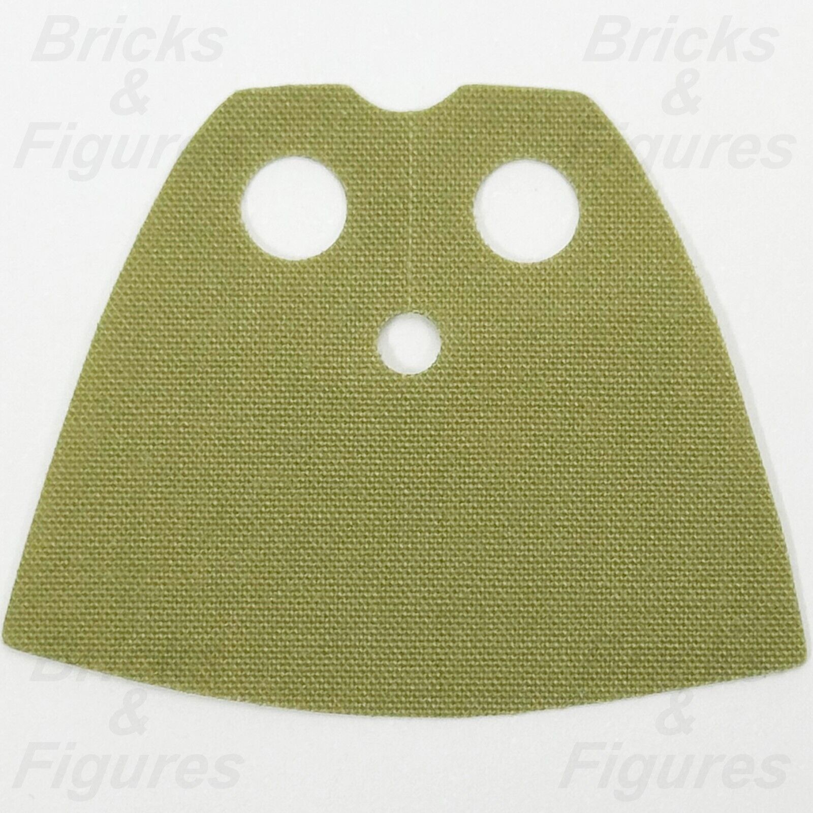 LEGO Minifigure Cape Cloth Part Olive Green Very Short Body Wear Fabric 99464 - Bricks & Figures