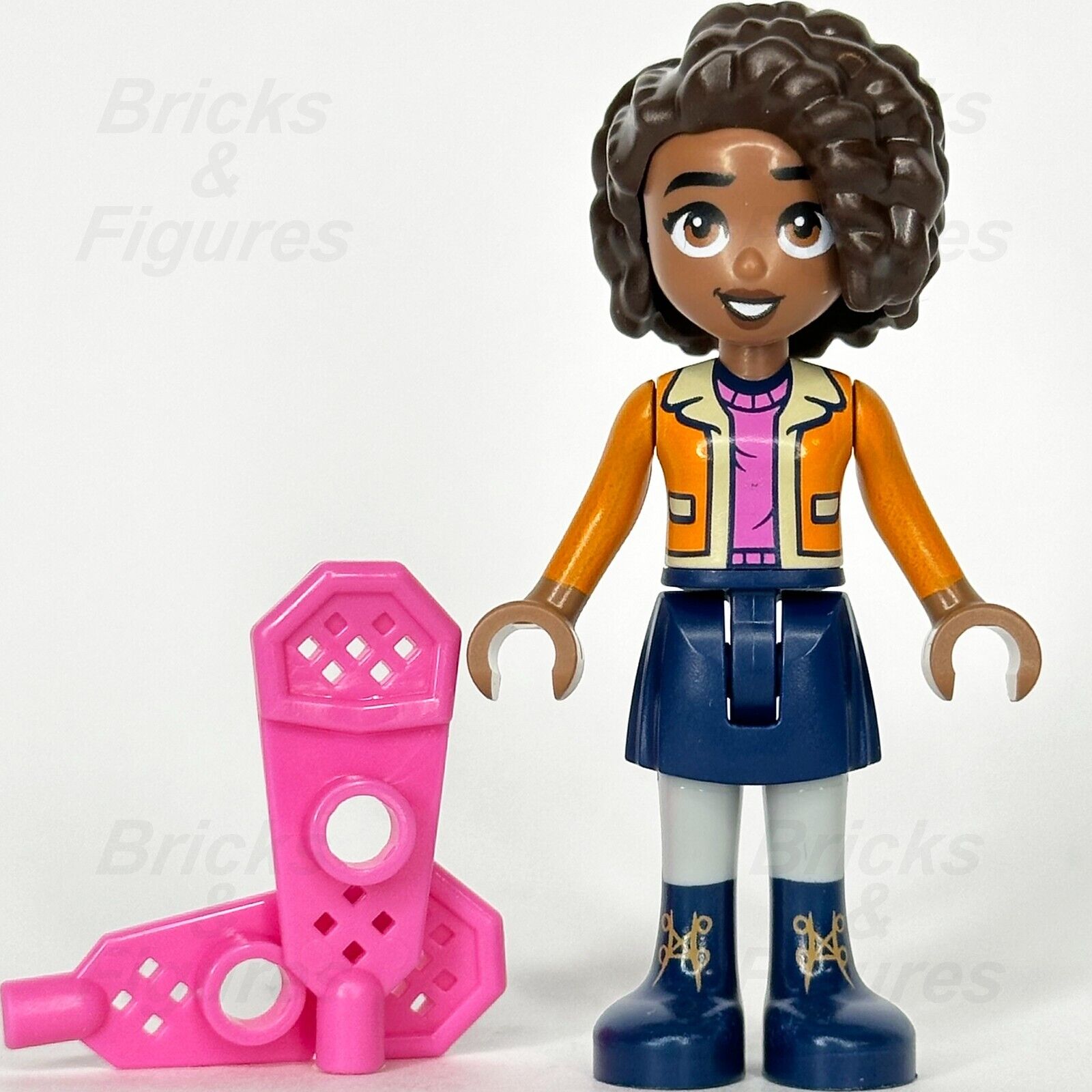 LEGO Friends Aliya Minifigure Orange Jacket Dark Pink Snowshoes 41760 frnd664