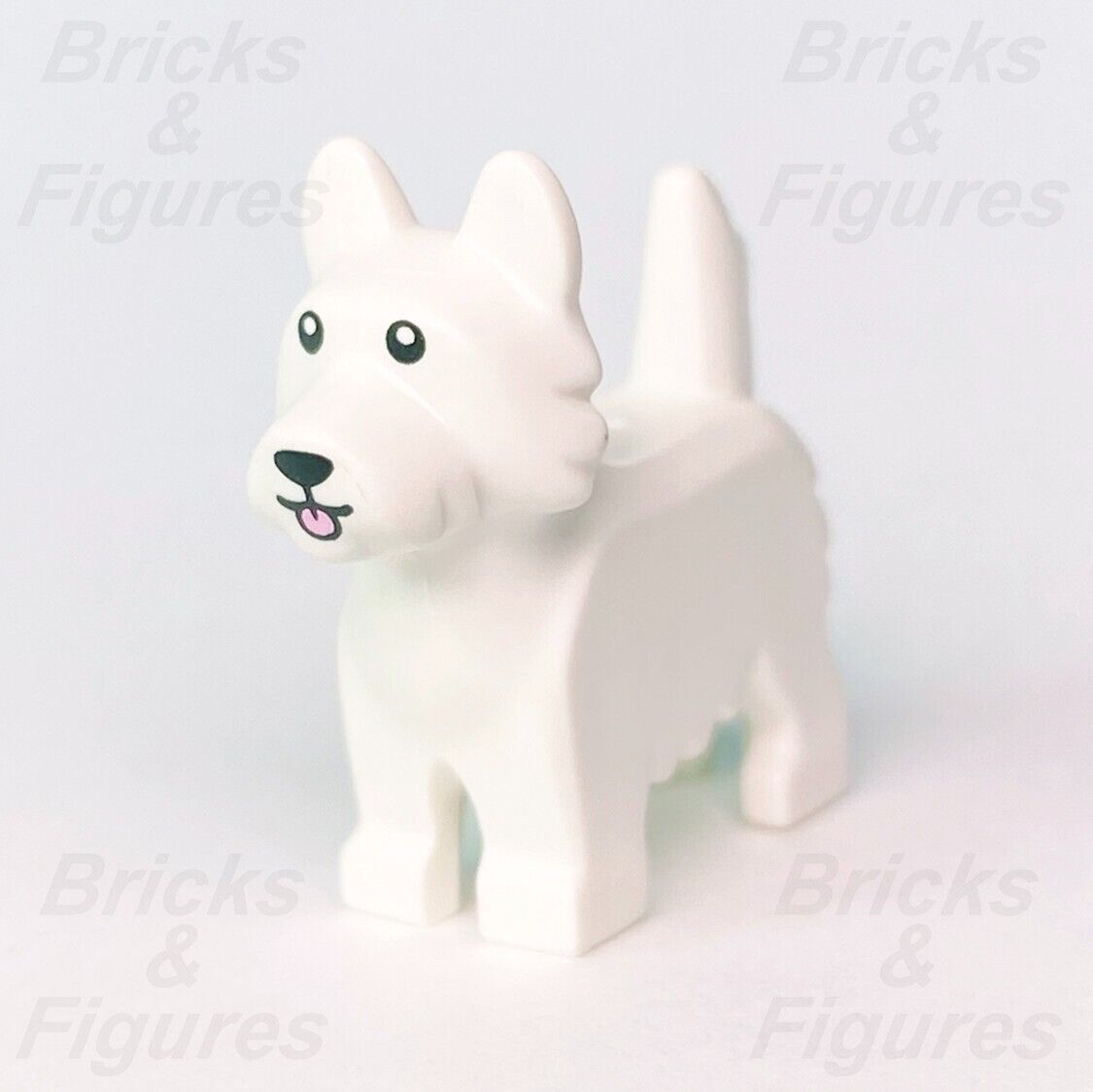 LEGO Collectable Minifigures White Terrier Dog Animal Minifigure Part 71013 - Bricks & Figures