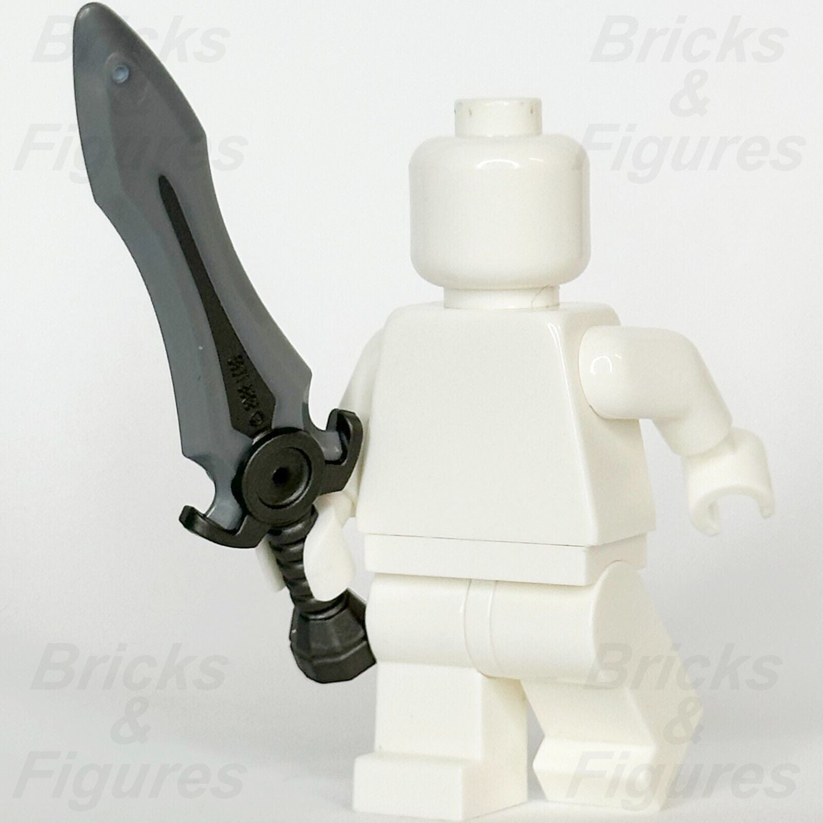 LEGO Minifigure Sword Weapon Part Flat Silver Blade Grey Hilt Broadsword 21348