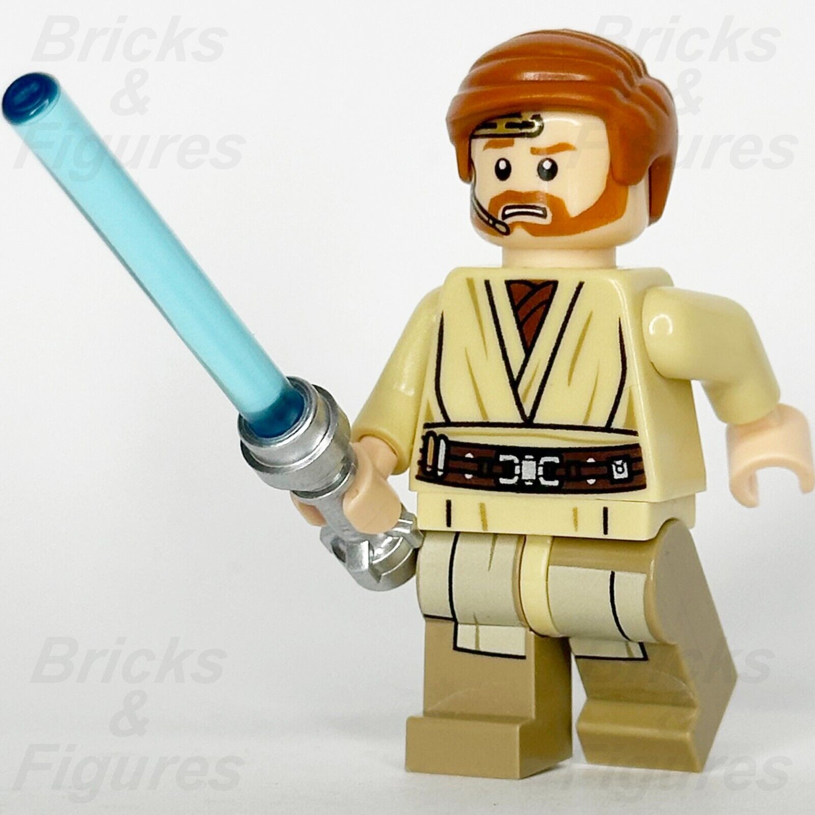 LEGO Star Wars Obi-Wan Kenobi Minifigure Headset Jedi Master 75269 sw0704 - Bricks & Figures