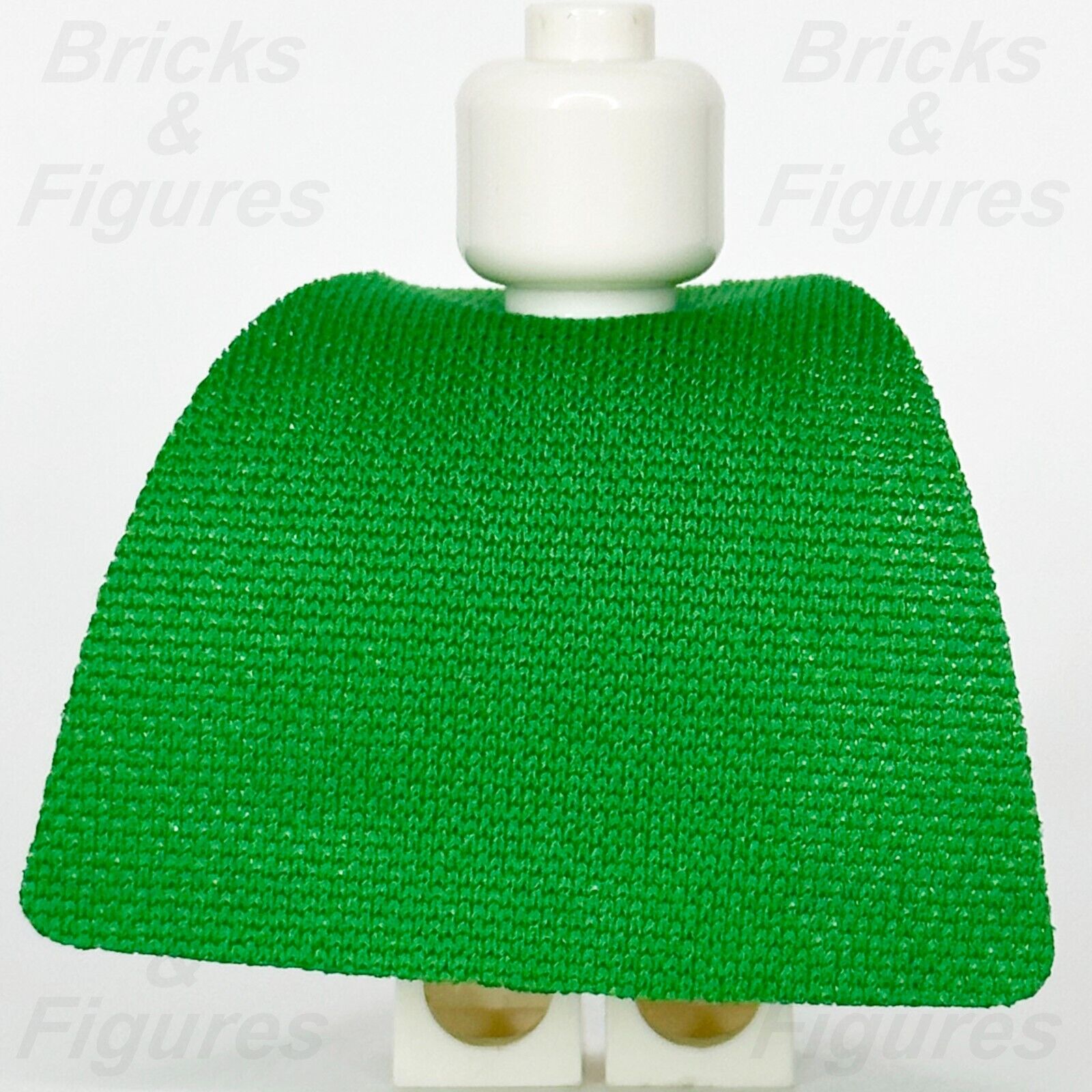 LEGO Green Minifigure Cape Cloth Spongy Body Wear Part Single Top Hole 37046 - Bricks & Figures