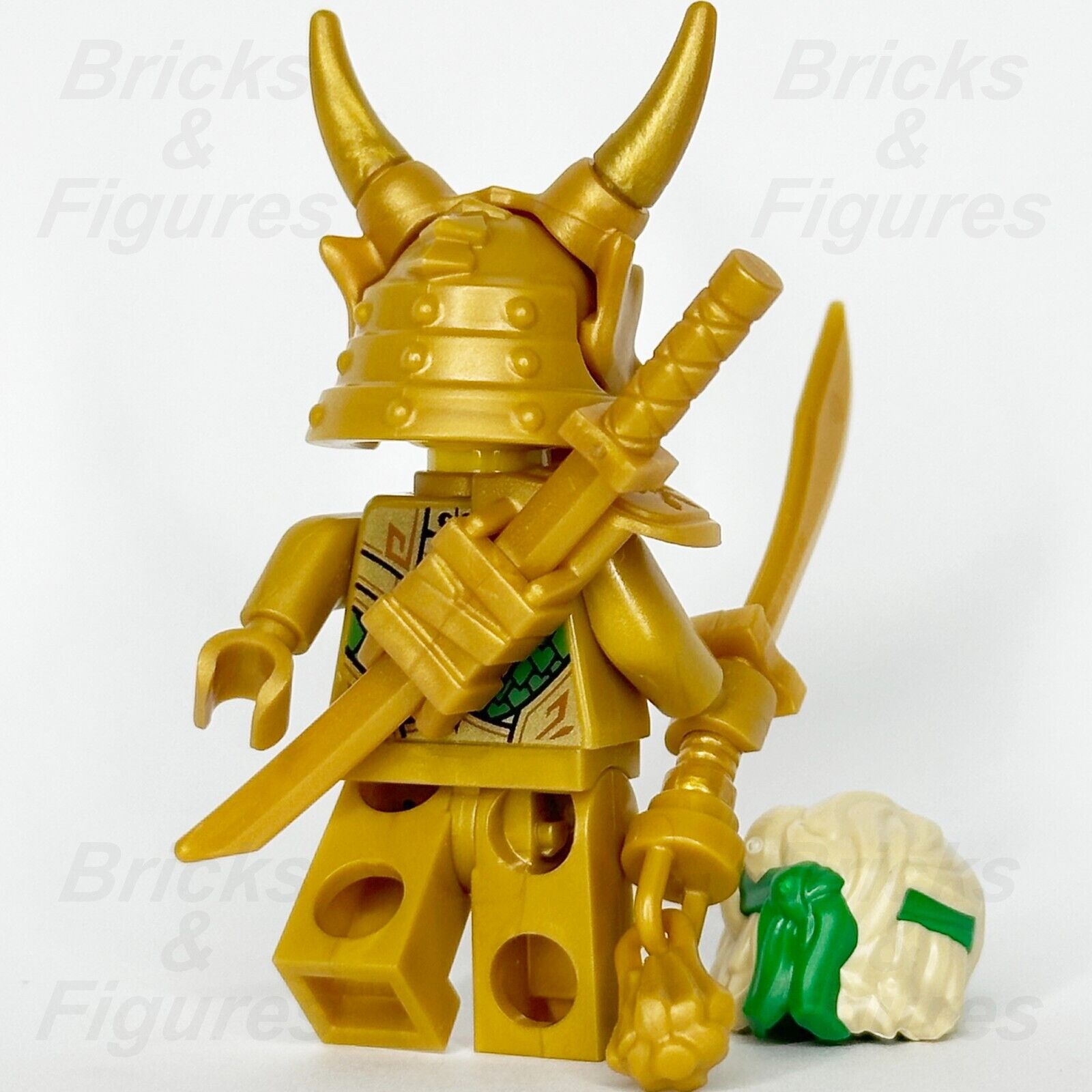 LEGO Ninjago Lloyd (Golden Oni) Minifigure Crystalized Ninja Mask 71774 njo774 - Bricks & Figures