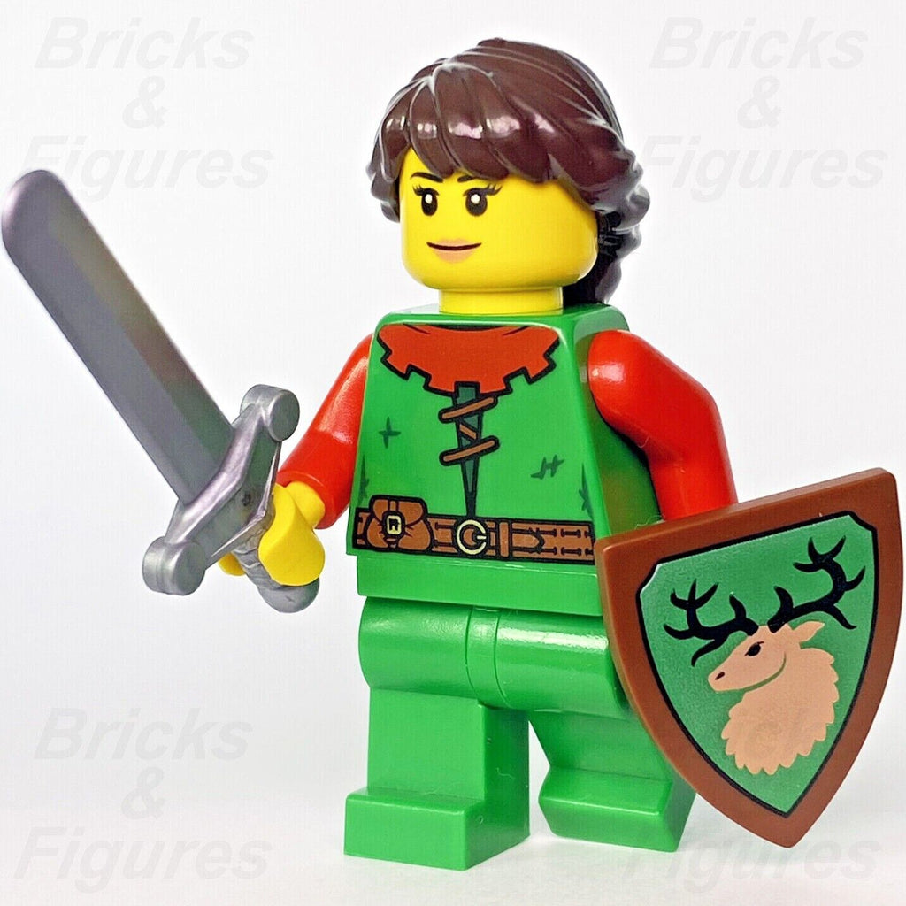 LEGO Forestwoman Castle Forestmen Minifigure with Sword & Shield 4