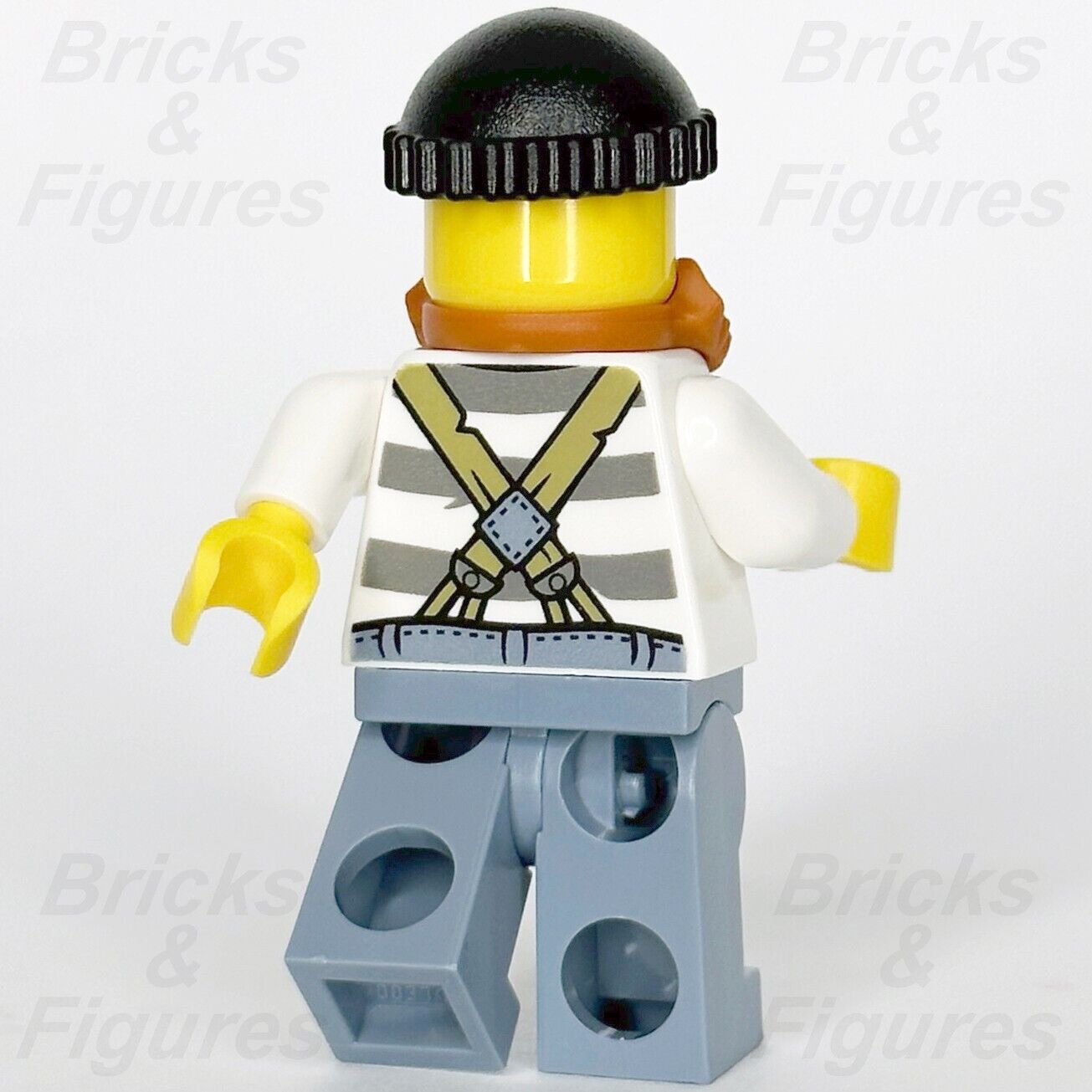 LEGO Town City Crook with Black Knit Cap Minifigure Orange Beard Police  60066