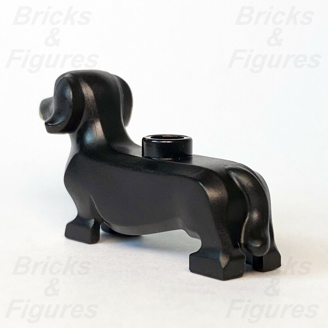 New City Town LEGO Black Dachshund Sausage Dog Animal Build-A-Minifigure BAM - Bricks & Figures