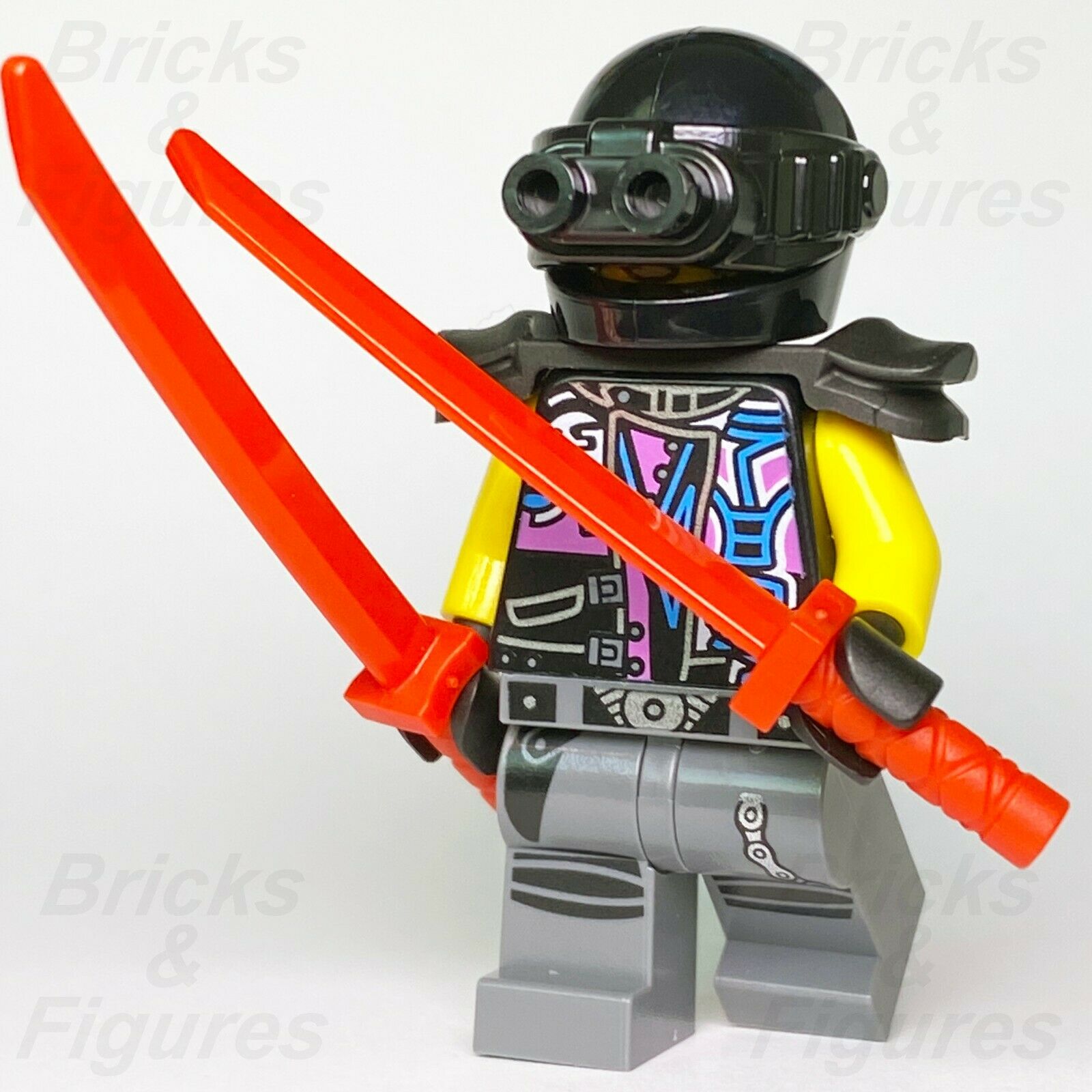 New Ninjago LEGO Luke Cunningham Sons of Garmadon Biker Ninja Minifigure 70638 - Bricks & Figures