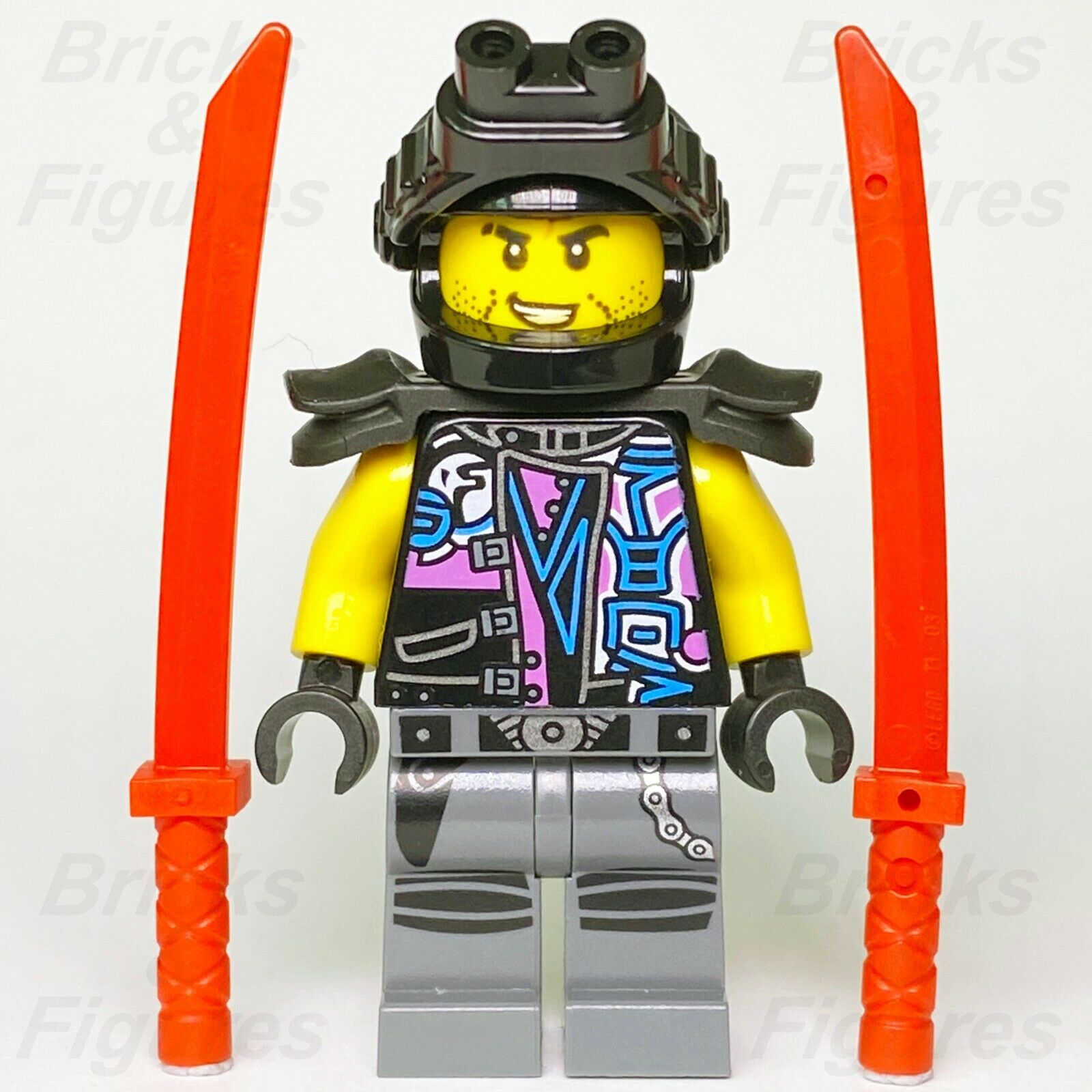 New Ninjago LEGO Luke Cunningham Sons of Garmadon Biker Ninja Minifigure 70638 - Bricks & Figures