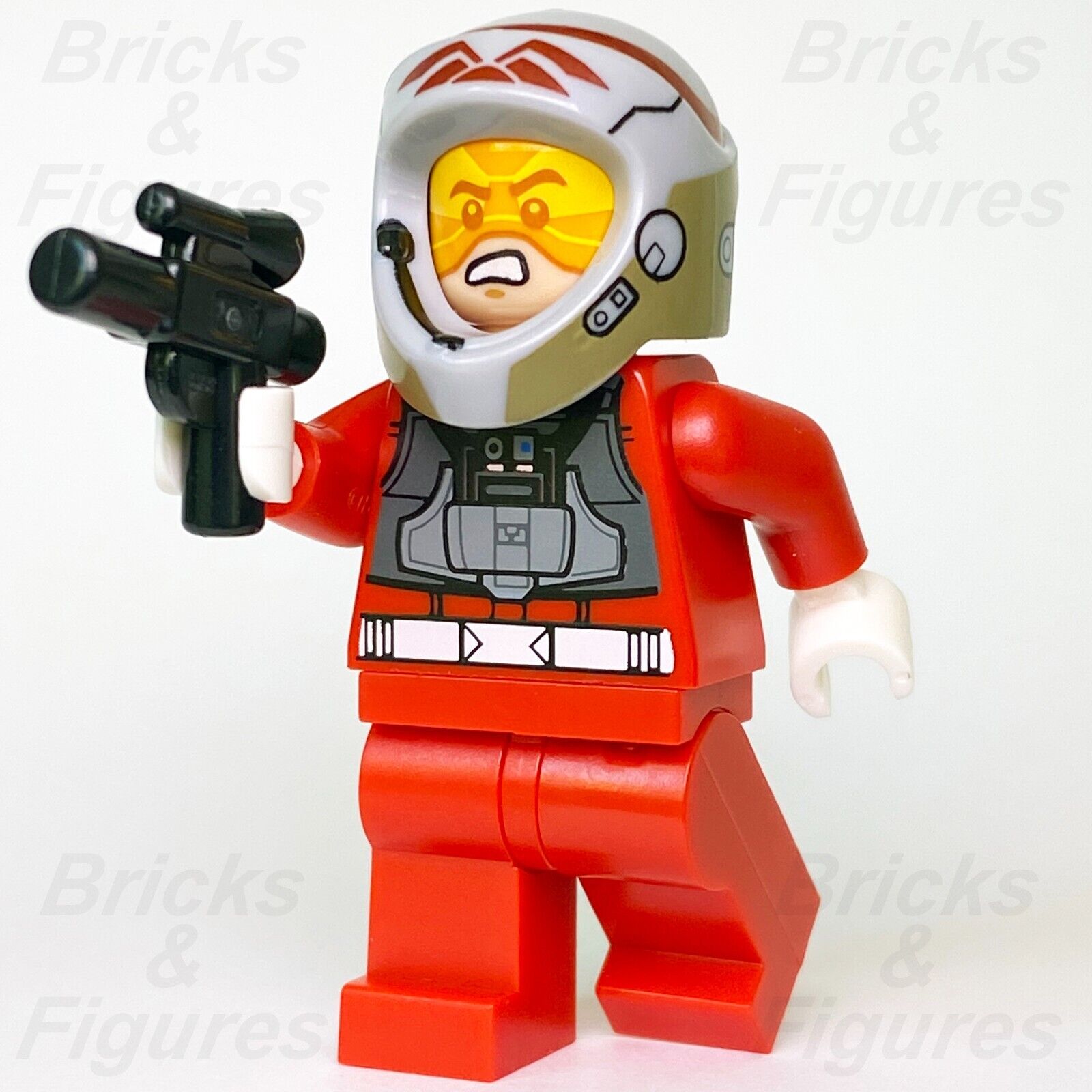 Star Wars LEGO A-Wing Pilot Rebel Minifigure Rebels 5004408 sw0757 with Blaster - Bricks & Figures